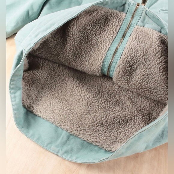 Carhartt Sherpa Lined Hooded Canvas Jacket - Picture 4 of 5